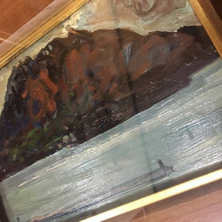 絵画  桜島