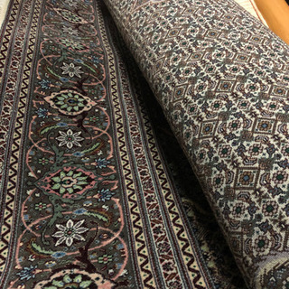 未使用 ペルシャHAND MADE CARPET ペルシャ絨毯 タブリーズ 毛100% イラン製