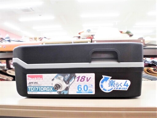新品未使用品 マキタ 18V 充電式インパクトドライバー TD171DRGX 6.0Ahモデル バッテリBL1860B×2本 充電器DC18RF ケース付 苫小牧西店