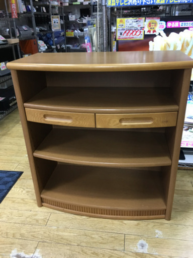 浜本工芸 ナラ材 収納棚 サイドボード 天然木 高級