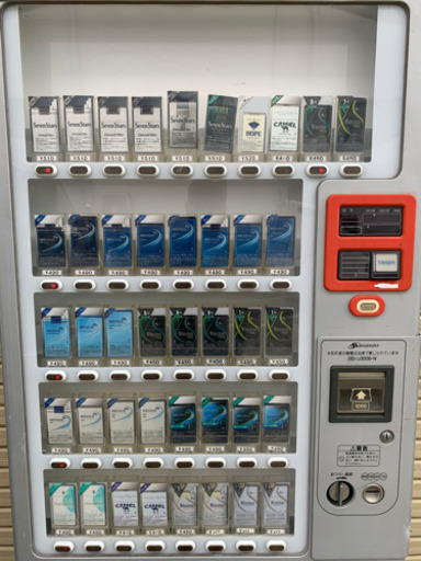 芝浦自動販売機　タバコ自動販売機　42名柄　タスポ対応　取扱説明書　鍵付き　SB-U3006-N