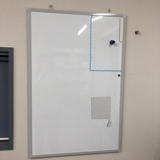 ※お譲り先確定※ホワイトボード　片面・壁掛け H90cm×Ｗ60...