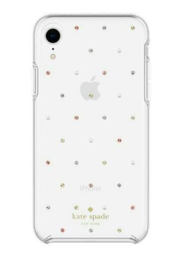 【新品・未使用】Kate Spade New York iPhone XR スマホケース 水玉