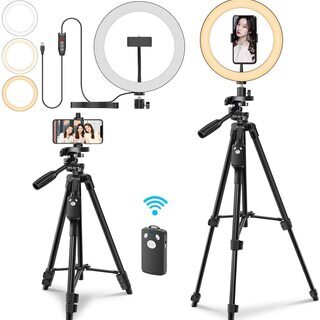 ★【新品・未使用】10インチ 三脚リングライト