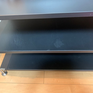 【引き取り手決定しました】無印良品 MUJI ステンレス ユニットシェルフ テレビラック TV台の画像