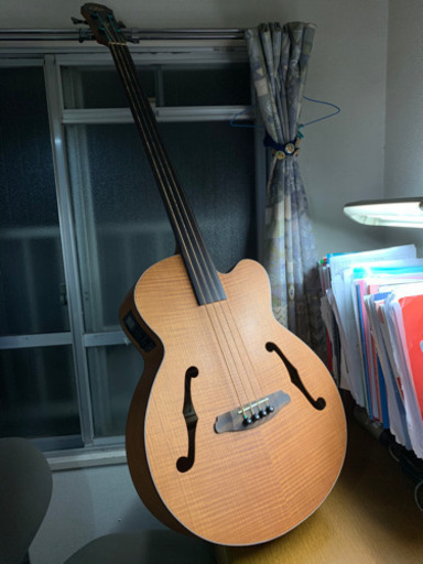 【決まりました】アコースティックベース　フレットレス(ARIA FEB-FL)