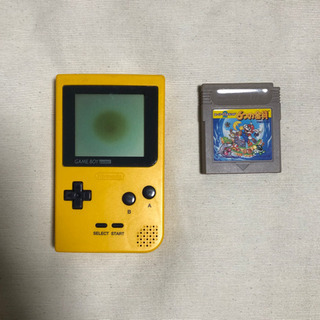 懐かしのゲームボーイポケット×6つの金貨 マリオ