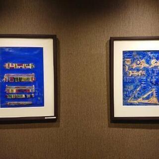 【SALE !!個展時の半額です】現代アート絵画   (額装済み)の画像