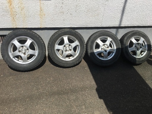軽用アルミ付きタイヤ４本セット