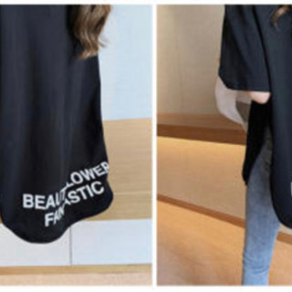 バックロゴTシャツ　ロゴTシャツ　半袖Tシャツ　ブラック　Tシャツ　Mの画像