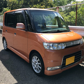 平成19年 タント カスタム VS ターボ L350S オレンジ 走行11万キロ 予備検付き!!の画像