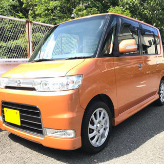 平成19年 タント カスタム VS ターボ L350S オレンジ 走行11万キロ 予備検付き!!の画像