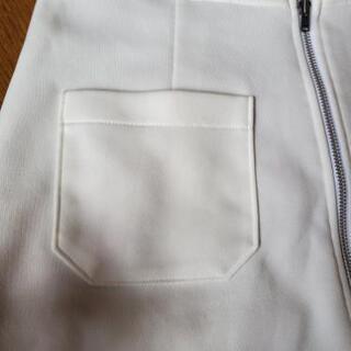 白ミニスカートＬサイズ★日本製の画像