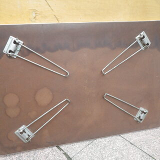 ■配達可■昭和レトロ　折りたたみテーブル　グリーン系　座卓　ローテーブルの画像