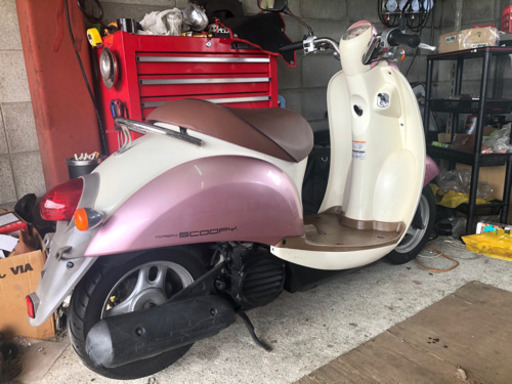 ☆安心の点検軽整備.動画☆ホンダ スクーピー AF55☆ピンクカラーの良質個体は希少です！水冷の4サイクルエンジンは丈夫で静かに走ってくれます！是非ご検討ください！