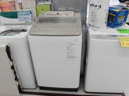 洗濯機 8.0㎏ 2017年製 パナソニック 大容量 NA-FA80H3 Panasonic 苫小牧西店