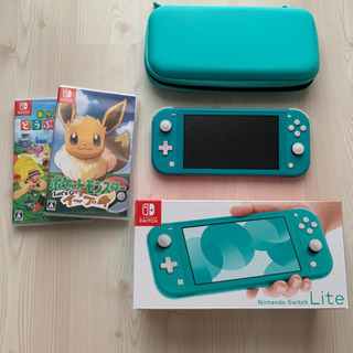 Switch lite +(ゲーム×2)+ケース　保証書付き