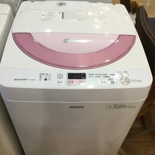 【安心６カ月保証付】SHARP 全自動洗濯機 ES-GE55NC-P 2014年製 【ﾄﾚﾌｧｸ桶川店】