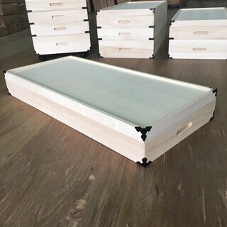 新品 桐の衣装箱1段 高さ12×長さ91×幅42cm 着物や浴衣...