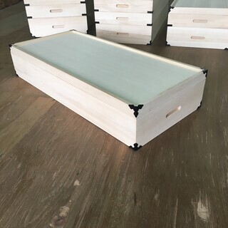 新品 桐の衣装箱1段 高さ17×長さ91×幅42cm 着物や浴衣...