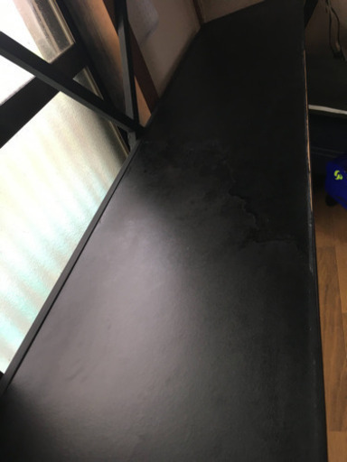 スチールロフトベッド　テーブル付き