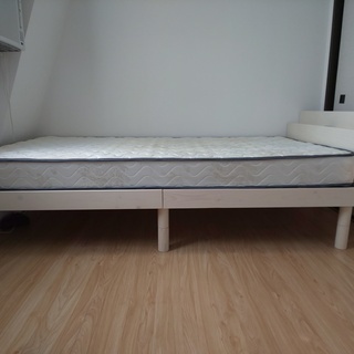 天然木シングルベッド美品