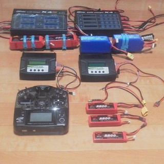 T-REX600E(DJI Wookong H GPS付)2台＋T10J+リポ電池＋充電機器：取りにこれる方のみに限定の画像