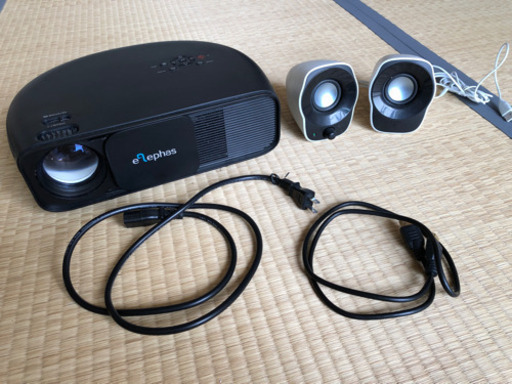 ELEPHAS プロジェクター 1080PフルHD対応 USBスピーカー付き