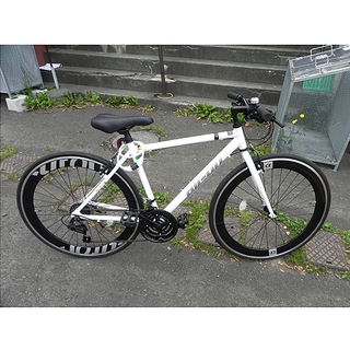 美品‼ クロスバイク 28インチ】サカモト air-on 21段変速 カギ付