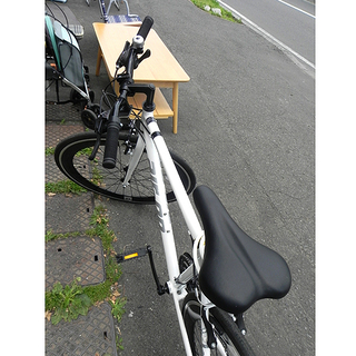 【美品‼ クロスバイク 28インチ】サカモト air-on 21段変速 カギ付 自転車 マウンテンバイク 札幌市 白石区 東札幌