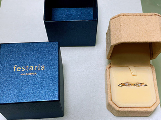 K10ホワイトゴールド(GW) 0.04cイヤリング 箱付き