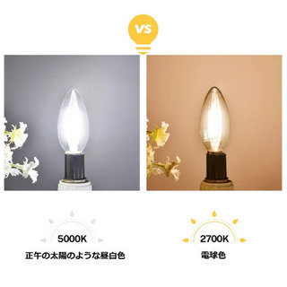  LEDシャンデリア電球 E17 4W(40形相当)  12個いりの画像
