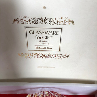 値下げ、新品、佐々木ガラス花の集いコンポート1枚の画像