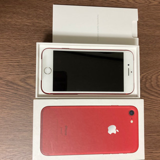 【新品未使用】iPhone7  128GB レッド　本体【SIMフリー】の画像