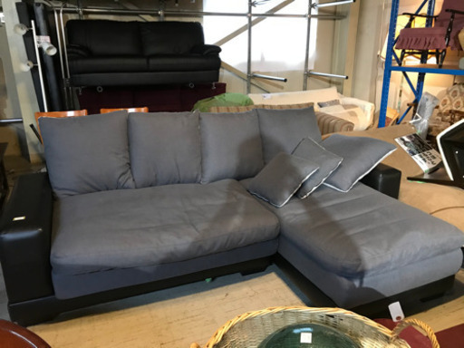 JF00629 ソファ２P ワイドL字型 2分割