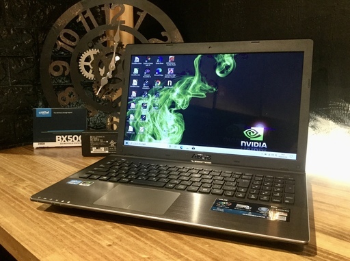 売約済み。ご覧頂きありがとうございました。【NVIDIA搭載！一宮でWindows10　ASUS ゲーミングPC corei5 第３世代】一宮市のパソコン屋 Mr.Carnival（ミスカニ）です！パソコン修理・中古パソコンの販売、iPhone&iPad修理店【クレカ&PayPay&メルペイ使えます！】店頭在庫PCのご紹介です！受け渡しは店舗にて(^^)/【15.6インチ ノートパソコン ゲーミングノートPC 3rd i5/RAM8GB/新品SSD240GB】