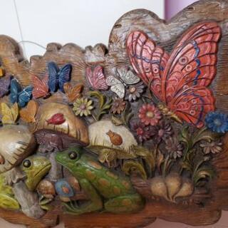 アンティーク　昭和　レトロ　骨董品　石膏アートボード　石膏ボード　の画像