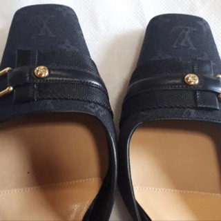 正規品VUITTON 美品 ヒール35 1/2の画像