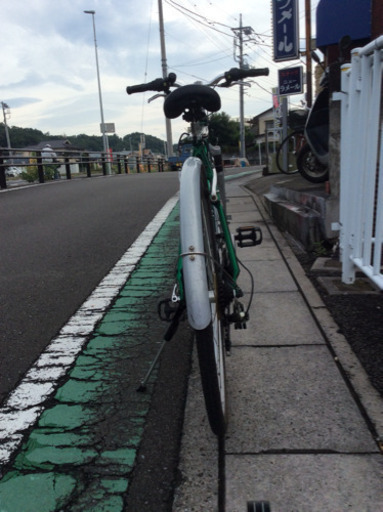 【 中古自転車】28インチ  (グリーンメタリック)  外装3x7段