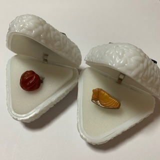 値下げしました。おにぎりん具　ガチャ　おにぎり具材の指輪💍の画像