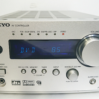 ONKYO ホームシアター用 AVコントローラ「PR-155」動作OK★ リモコン（RC-487S）・説明書付き☆ の画像