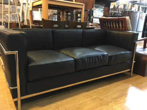 リプロダクト LC2 ル・コルビュジェ デザイン グランコンフォート 3人掛けソファ 美品