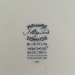 Wedgwood ウエッジウッド　ブループラム　プレートの画像