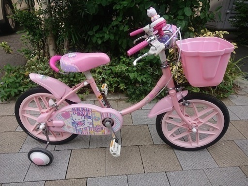 【美品】幼児用自転車 ハローキティ 16インチ ブリヂストン