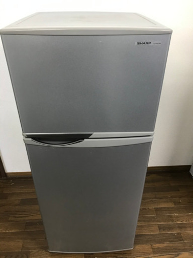 送料無料/設置無料SJ-H12W-S/シャープ/SHARP/冷蔵庫/118L/2013年製