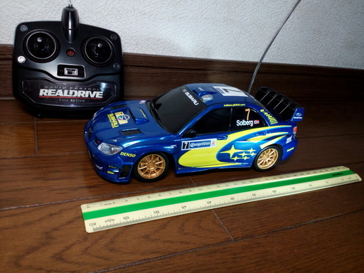 絶版品希少！■取扱説明書付■1/20スバルインプレッサWRC2007■メンテ済■CCP製■操作性抜群コントローラ