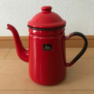  DECORA WARE ホーロー ヤカン レッド