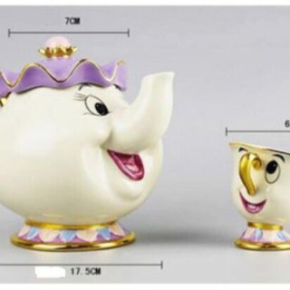 製造終了品 ディズニー　美女と野獣　ポット夫人 ティーセットの画像