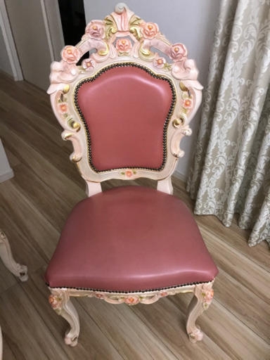 ロココ調ダイニングテーブルセット