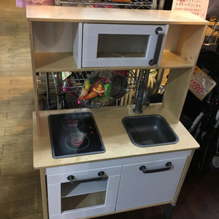 人気! IKEA おままごとキッチン DUKTING バーチ材 イケア